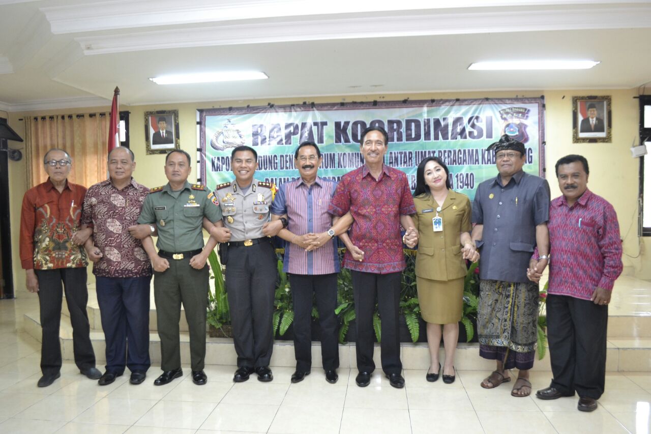 Dalam Rangka Menyambut Hari Raya Nyepi Polres Badung-Bali Gelar Rakor Dengan FKUB