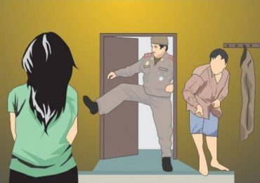 Oknum Kapolsek Kali Rejo, Polres Lampung Tengah DiPergoki Berduaan dalam Kamar dengan Isteri Polisi yang juga Anak Buahnya