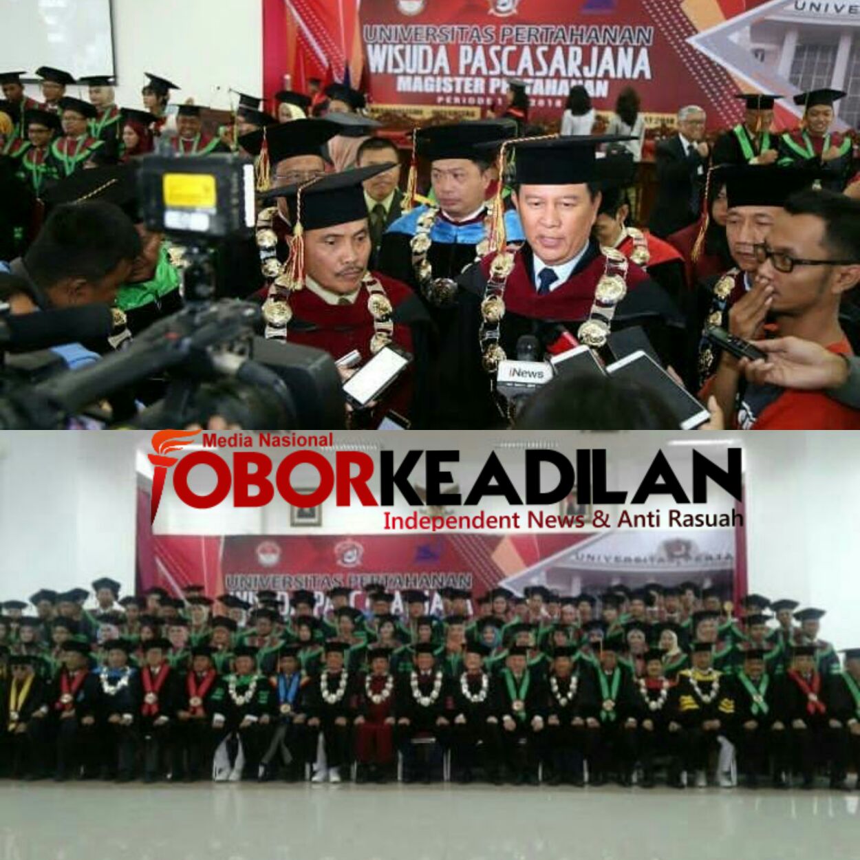 Universitas Pertahanan Meluluskan 296 Akan Mengabdi Sebagai Kader Intelektual Bela Negara