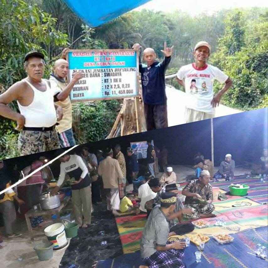 DITENGARAI EFEK PILGUB, MASYARAKAT SWADAYA BANGUN JEMBATAN
