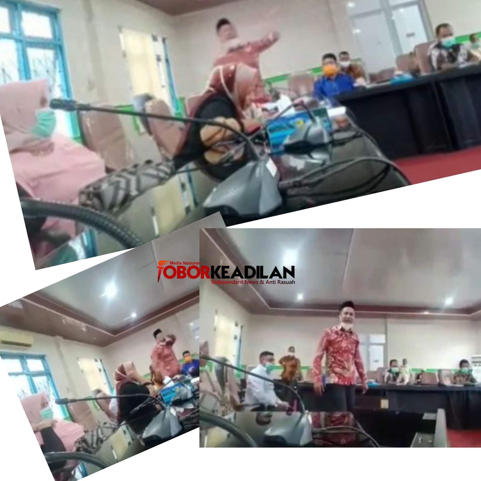 Porak-poranda, Anggota DPRD Malteng Ngamuk di Rapat Pembahasan Covid-19