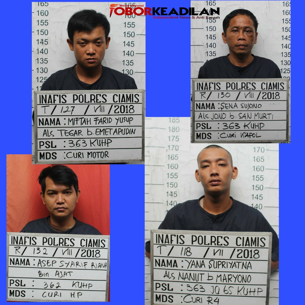 Tahanan Melarikan Diri Dengan Menjebol Atap  Rutan Polres Ciamis  6 Orang  Kabur 