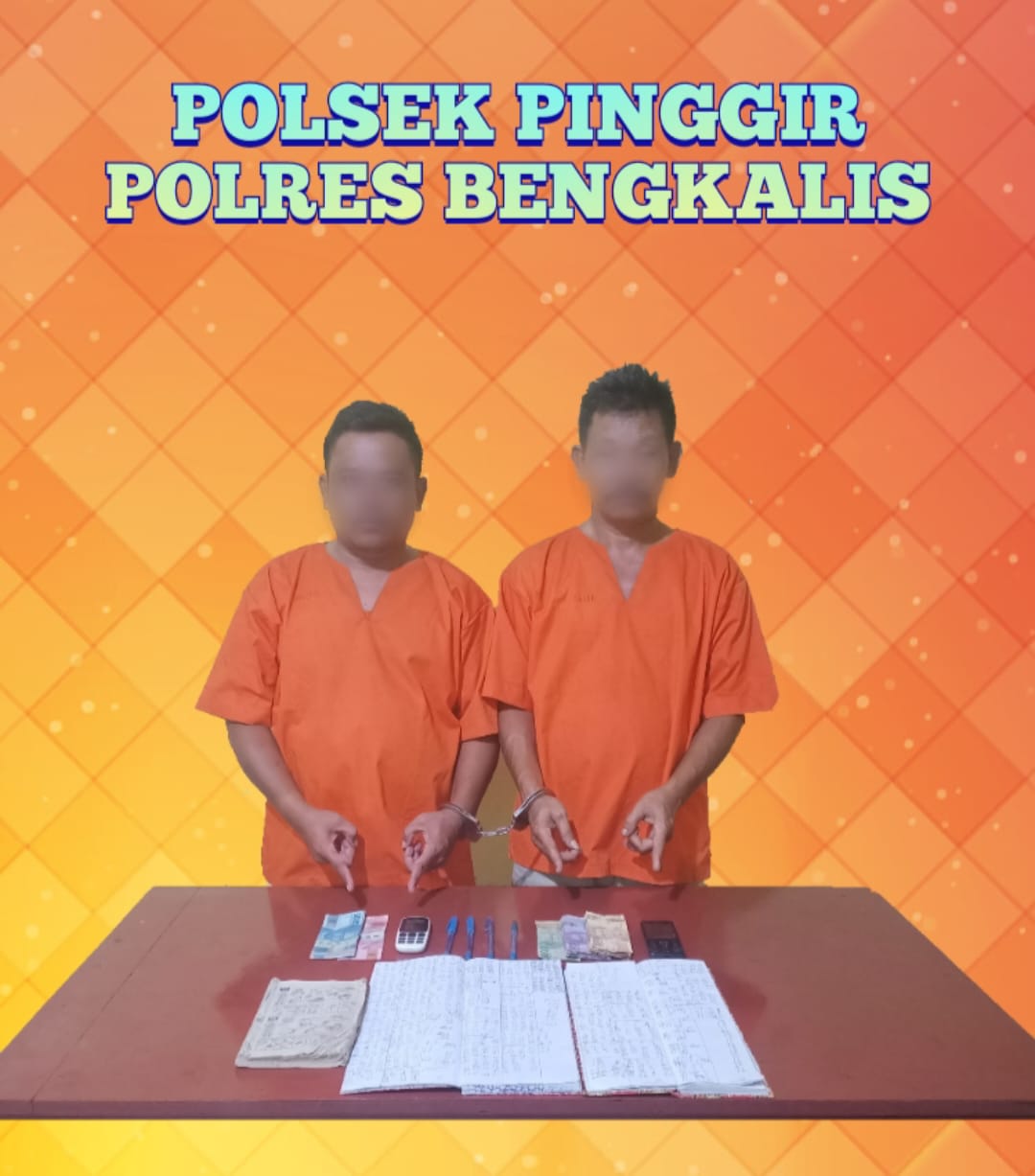 Kembangkan Informasi Masyarakat " Team Opsnal Polsek Pinggir Tangkap Pelaku Judi Togel 