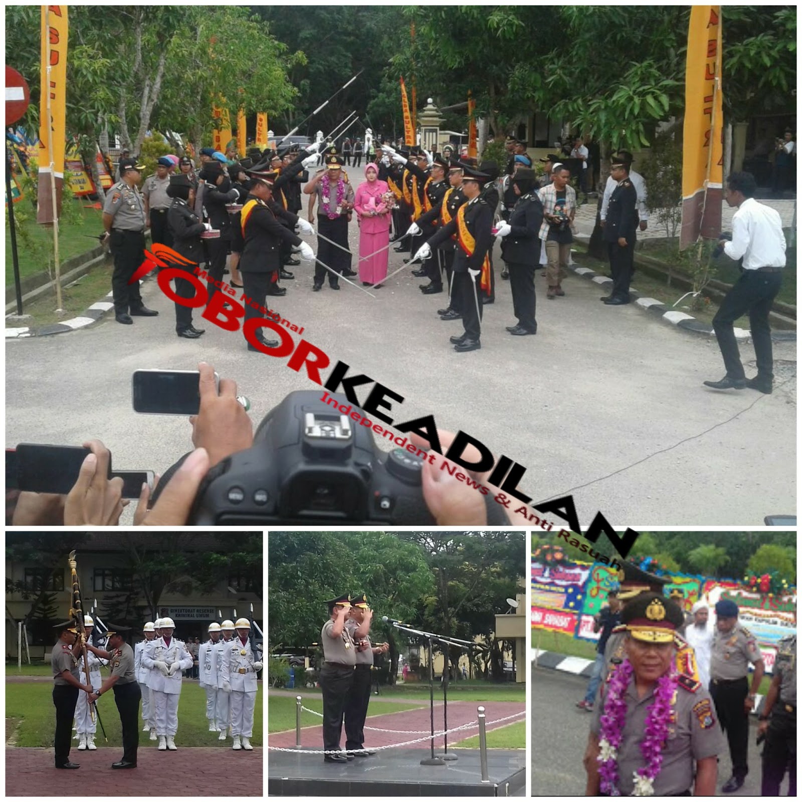 PENYAMBUTAN KAPOLDA BARU PROV SULTRA BRIGJEN POL IRIANTO S.I.K. DI IRINGI TARIAN DAERAH