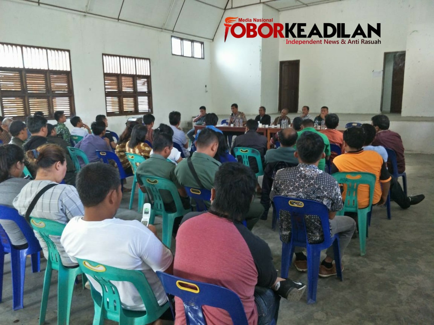 Kades Se Habornas, Tokoh Masyarakat Bersama TNI-POLRI Sepakat Damai Pasca Pemilu 