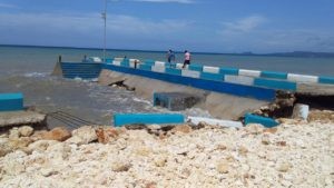 Tambatan Perahu Ambruk di Duga Salah Material 