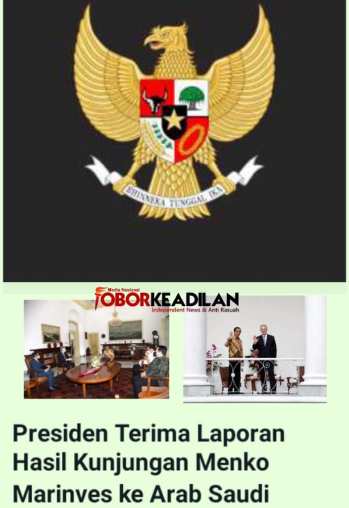 Presiden Terima Laporan Hasil Kunjungan Menko Marinves ke Arab Saudi