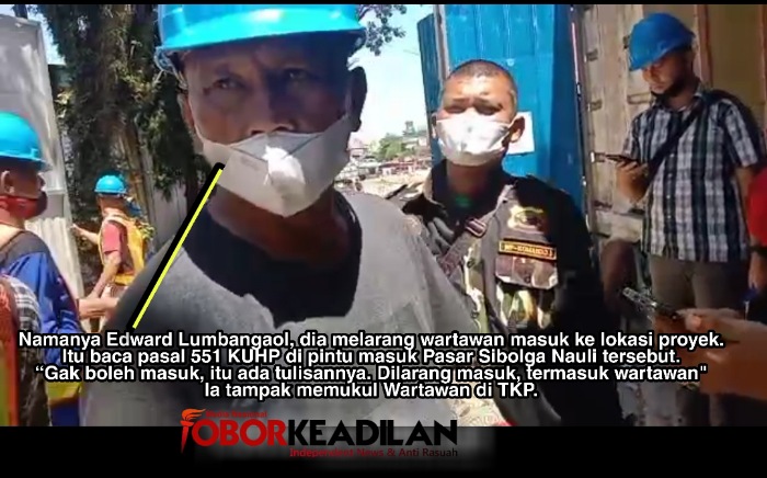 Pekerja Bangunan Pasar Sibolga Nauli Edward Lumban Gaol Ucap Kata Ta** Ke Wartawan