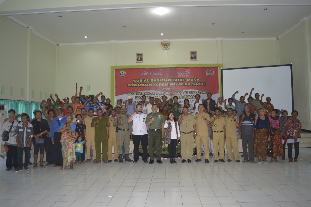 Undian Bedah Rumah Masyarakat Pejuang Pro Integrasi di Wilayah Korem 161/Wira Sakti. 