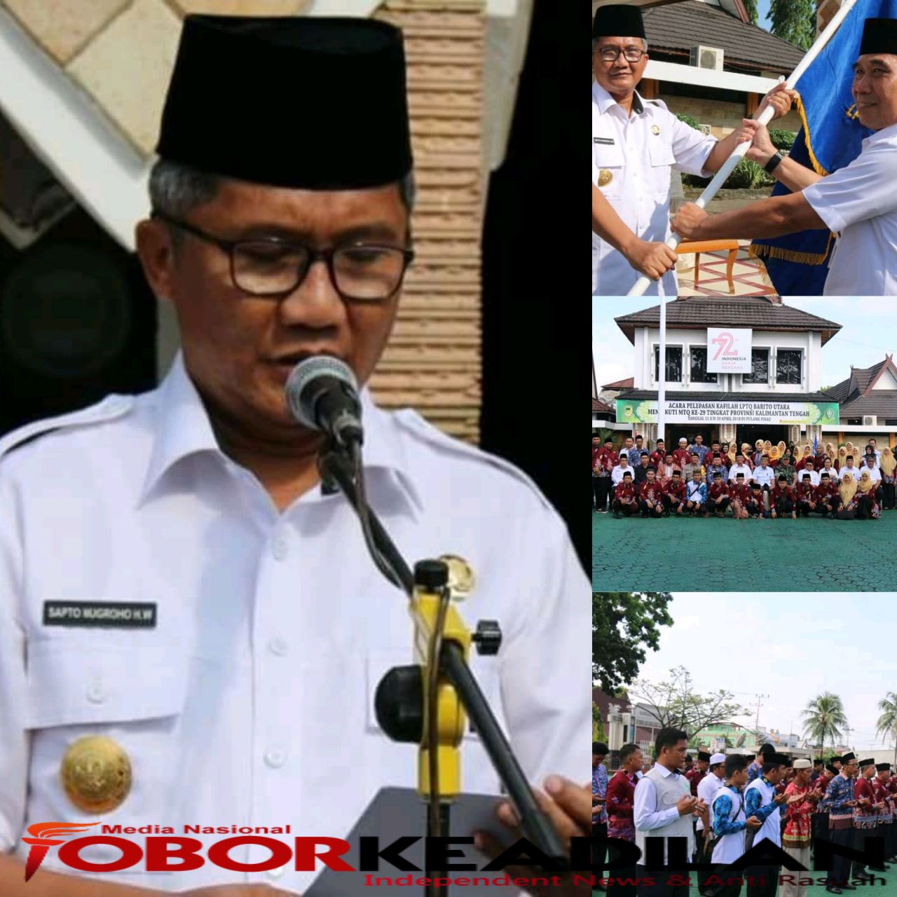 H Sapto Nugroho Lepas Kafilah Barut Mengikuti MTQ XXIX Tingkat Provinsi Kalteng