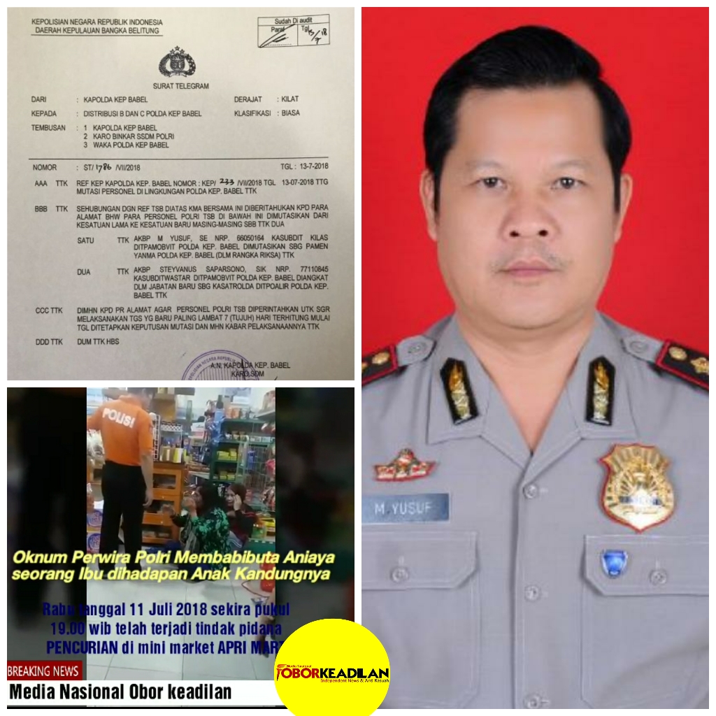 AKBP Yusuf Pelaku Penganiayaan terhadap wanita dihadapan Anak kandung , Langsung di Copot 