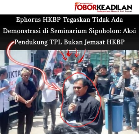 Oppung Ephorus Tegaskan: Yang Pimpin Doa Aksi Provokasi Pendukung TPL Bukan Pendeta HKBP