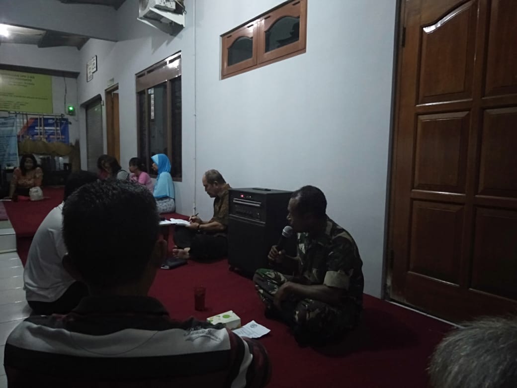 Babinsa Selalu Aktif hadir Ikuti Rapat di Wilayah Binaannya