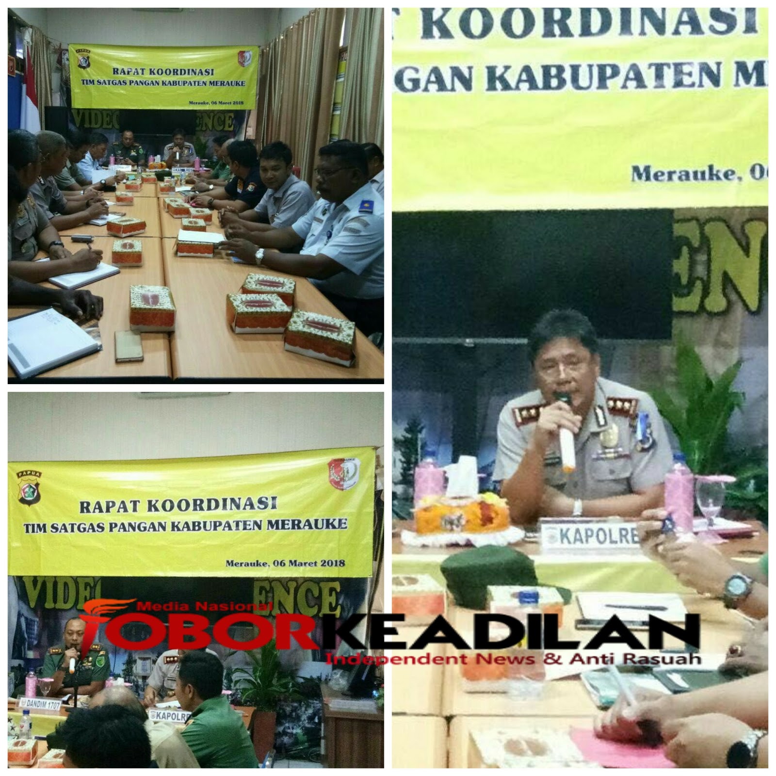 TIM SATGAS PANGAN KABUPATEN MERAUKE ADAKAN RAPAT KOORDINASI