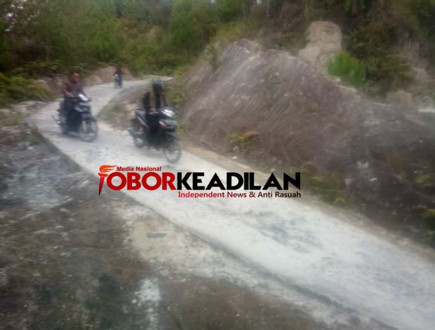 Jalan Desa Taonmarisi Ke Parsoburan Rusak Parah Pemkab Tobasa Tutup Mata.