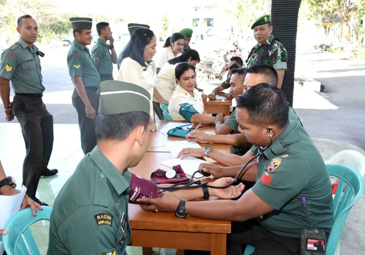 HUT ke 73 TNI Tahun 2018, Selama Dua  Hari , Korem 161/Wira Sakti Sumbang  317 kantong  darah. 
