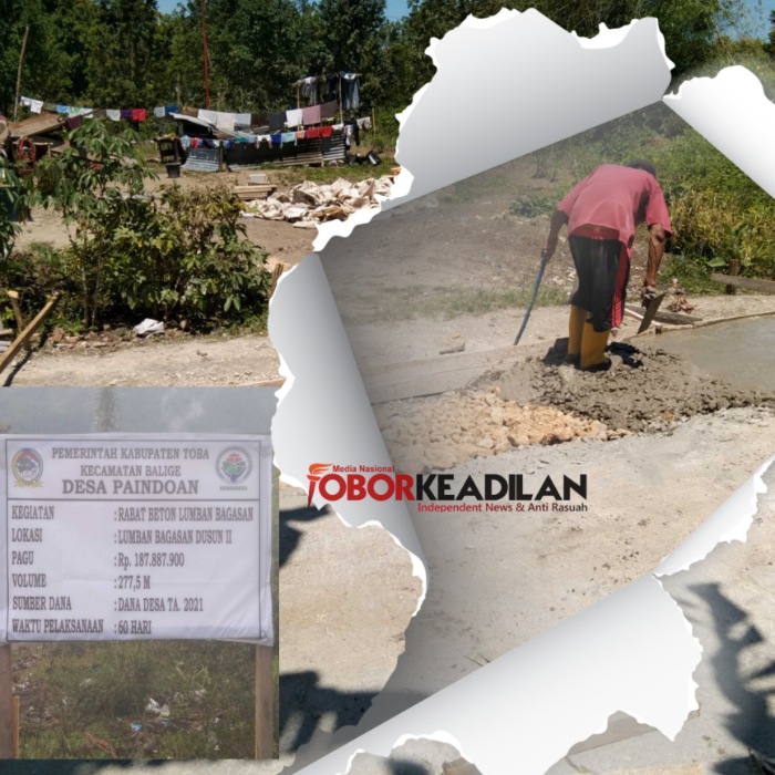 Kades Paindoan Dan PKA Akui Pengerjaan Rabat Beton Jalan Desa Tidak Sesuai RAB