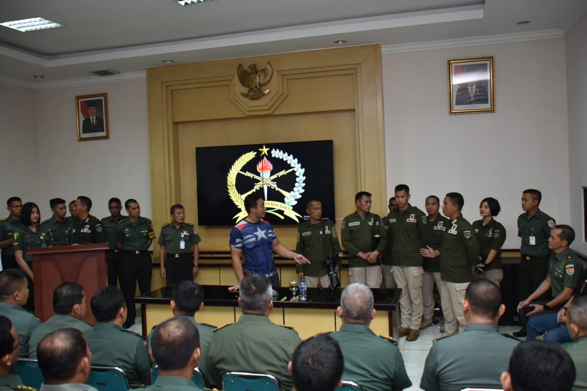 Penerangan Angkatan Darat Sangat Memiliki Peran Penting Bagi TNI AD.  