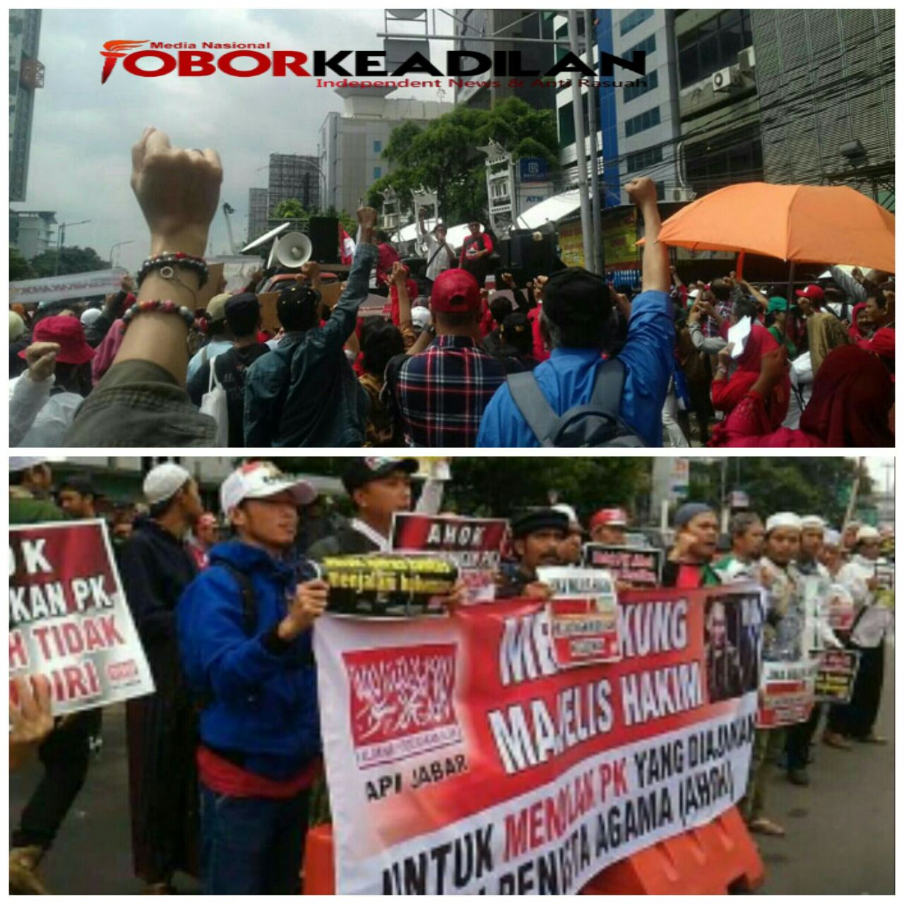 PK Diterima, Massa Ahok Bersorak sorai Riang Gembira  `Merdeka!`