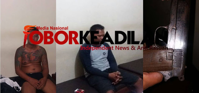 Todongkan Senjata Api,Polisi Tangkap Pengunjung Warung Di Ubud Bali.