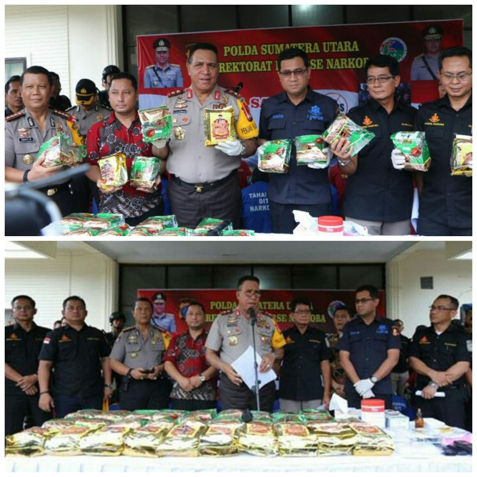 Direktorat Narkoba Polda Sumut Berhasil  Menggagalkan 28,18 Kg Sabu Berikut Pil Ekstasi