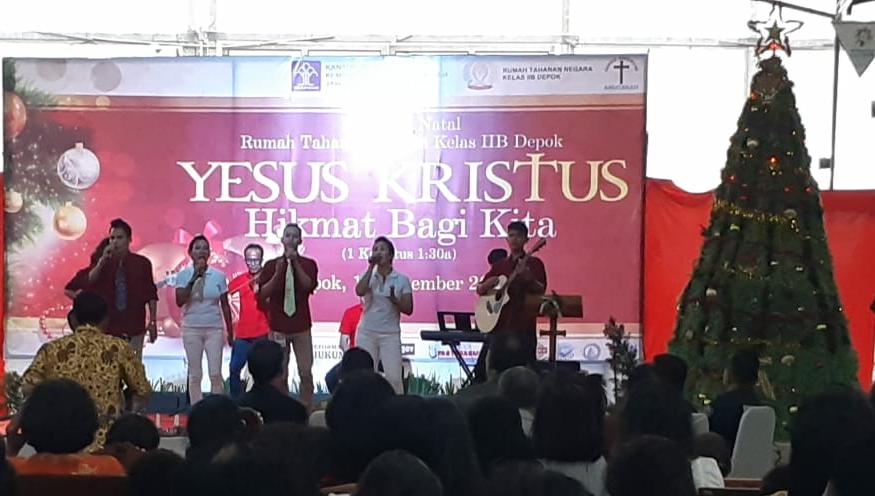 Perayaan Natal Keluarga Rutan Depok Berjalan Dengan Hikmat 