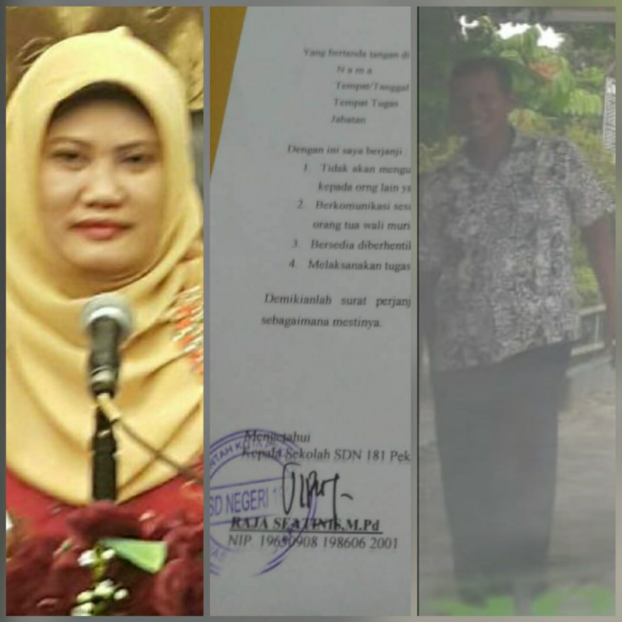 Terkait Pelecehan Seksual Seorang Siswi SDN 181 Pekan Baru , Kepsek: "cuma megang aja tak niat apa-apa." 