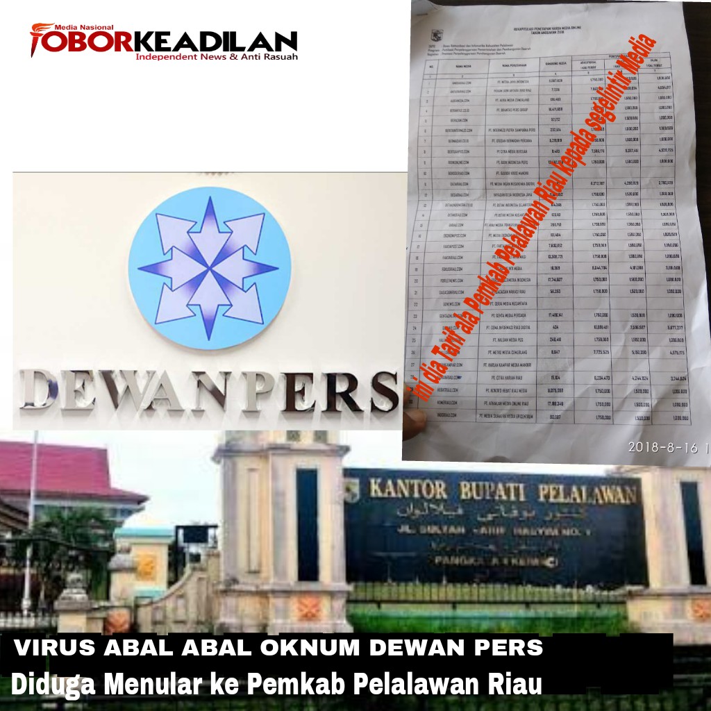Oknum Di Dewan Pers Sukses Menularkan Virus Abal abal ke Berbagai Humas di Banyak Instansi Negara Kecuali TNI