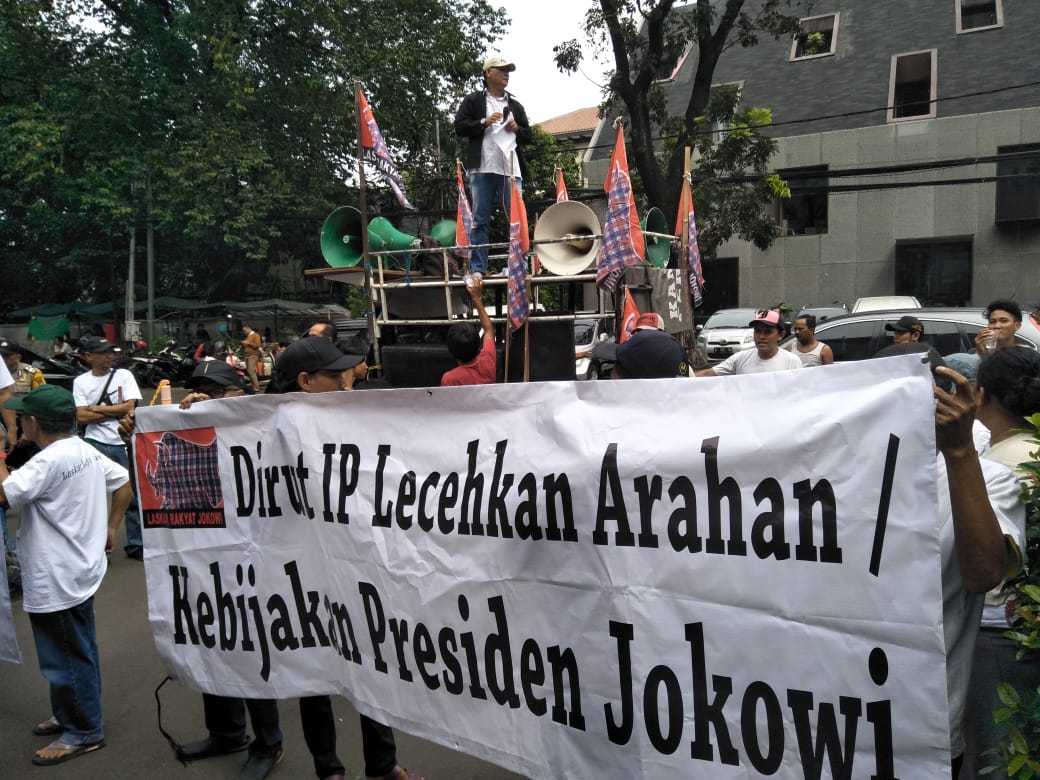 Tuntutan Aksi Di Abaikan  Relawan Jokowi Kembali Geruduk PT. PLN (Persero) dan Indonesia Power