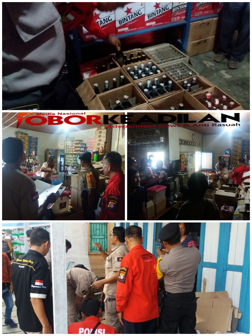 OPERASI RAZIA MIRAS DI TIGA TEMPAT POLRES BARUT TEMUKAN SATU IJIN KADALUARSA