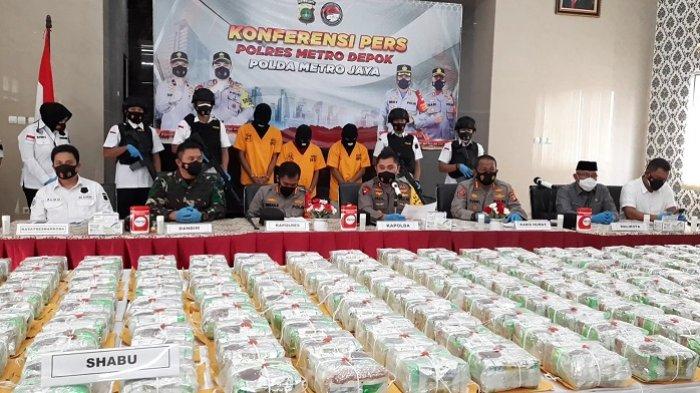 Polrestro Depok Sita 258 Kg Sabu Jaringan Narkoba Internasional
