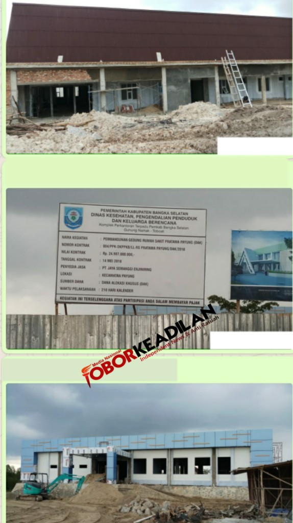 Molor..Proyek RS Pratama Basel Rp 25 Milyard, Edy Firdaus : Mohon Jangan  Diberitakan Takut Dibaca Pusat