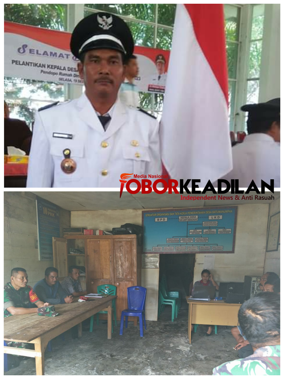 Duri Albert Simangunsong, Kades Batu Manumpak Apresiasi Kunjungan Koramil 15/Habinsaran