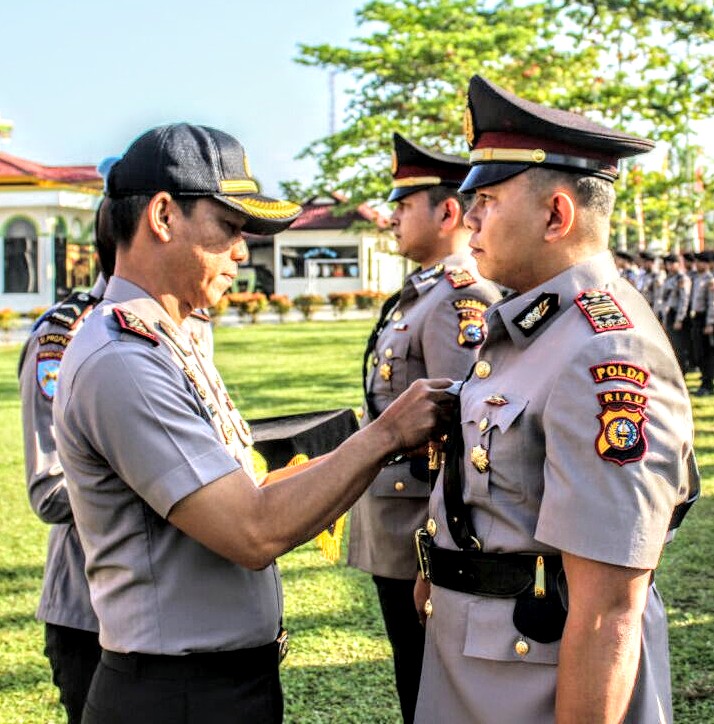Polres  Pelalawan Gelar Sertijab Kasat Reskrim