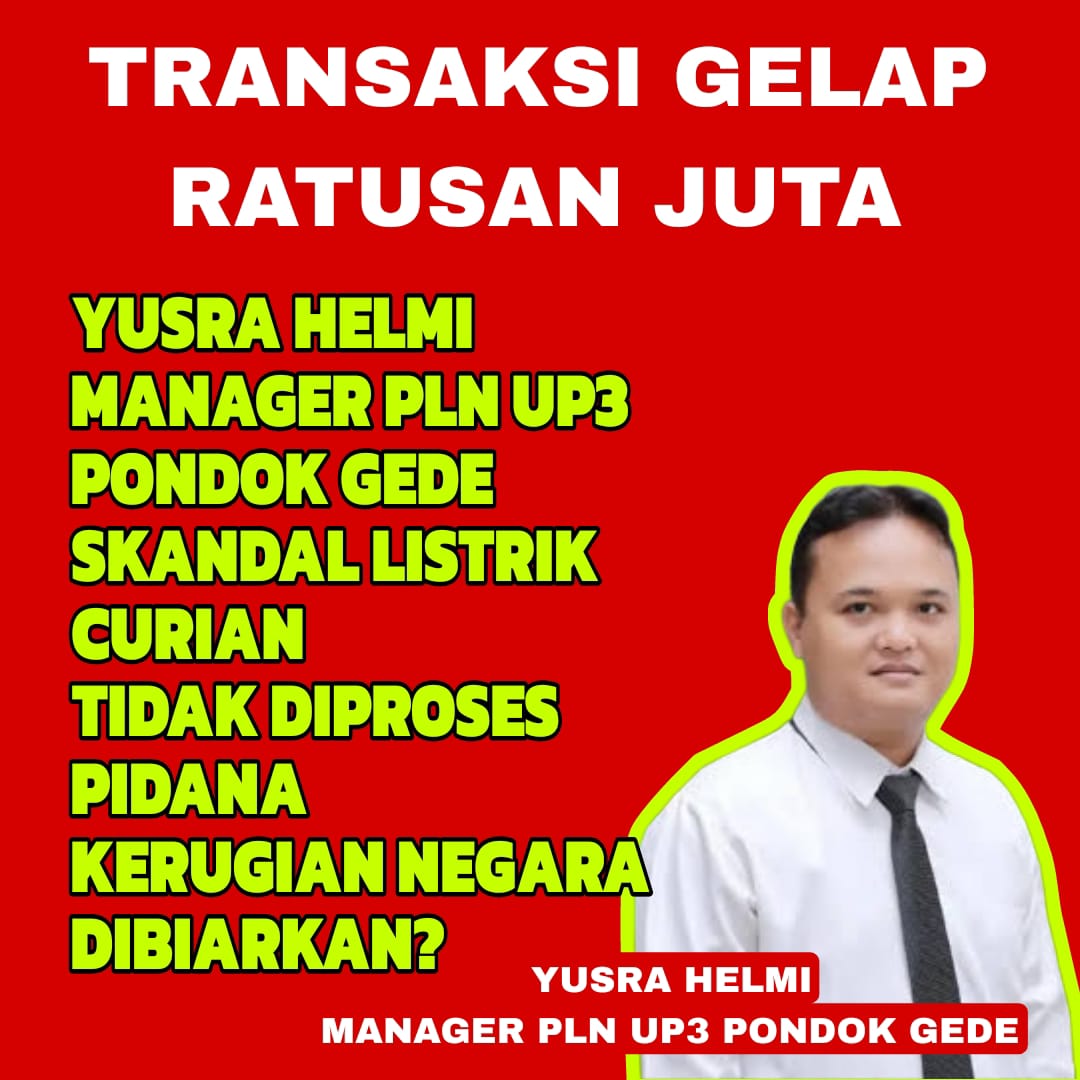 Manager PLN Yusra Helmi Bungkam Soal Pencurian Listrik TMII: Ada Transaksi Gelap Ratusan Juta?