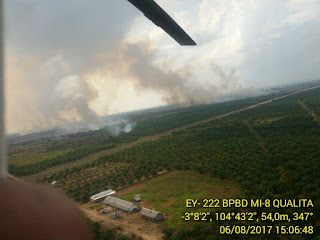KEBAKARAN HUTAN DAN LAHAN TERUS BERLANGSUNG DI KALIMANTAN BARAT, 150 HOTSPOT TERDETEKSI