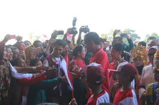 Peringatan HAN ( Hari Anak Nasional ) Dibuka oleh Presiden RI Jokowidodo di Pekanbaru.