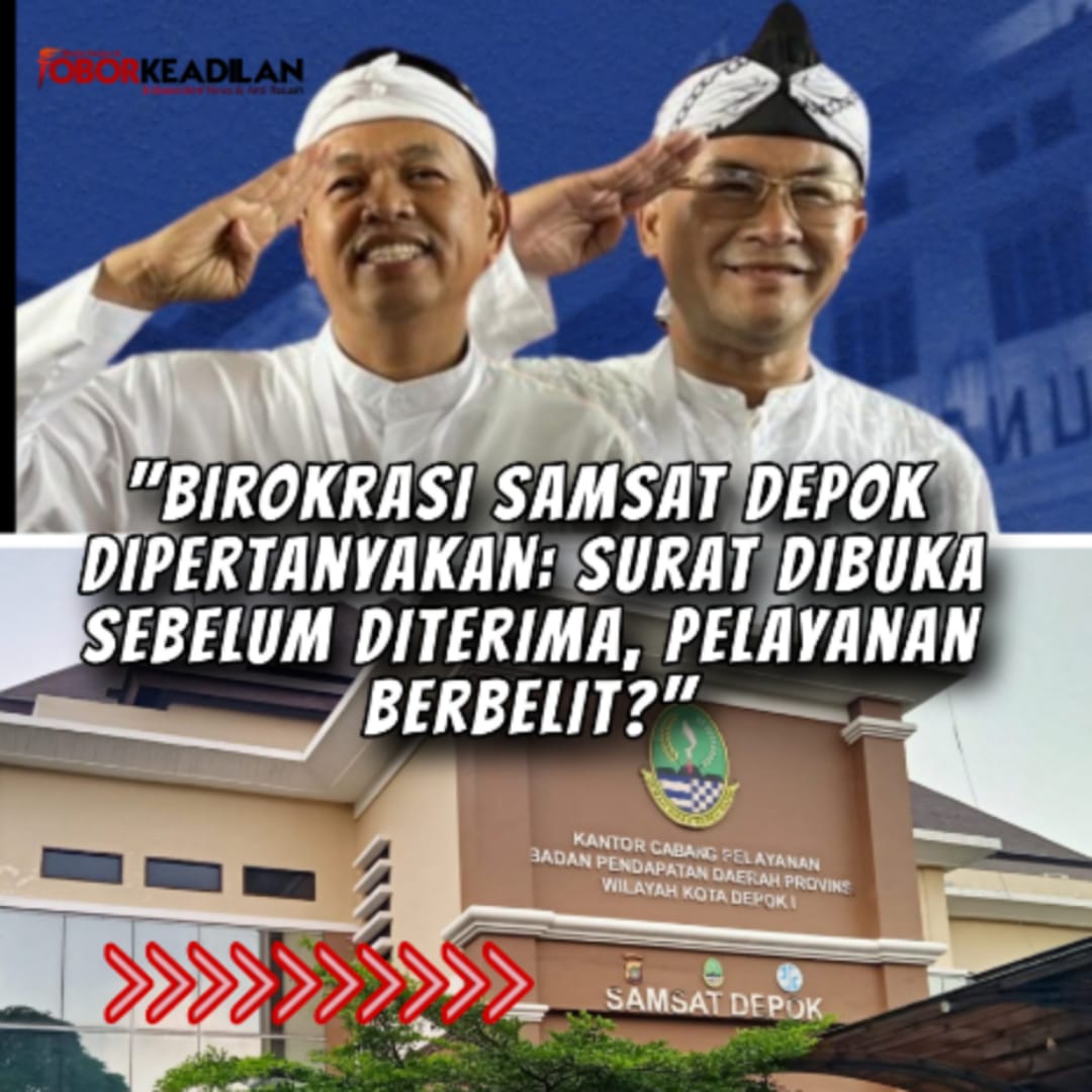 Lapor Pak Gubernur! Birokrasi Samsat Depok Semrawut, Surat Dibuka Sebelum Diterima