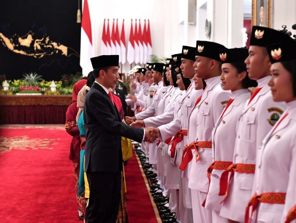 Paskibraka Yang Terpilih Untuk Upacara 17 Agustus 2018 Di Halaman Istana Merdeka