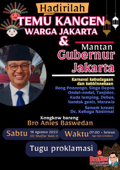 Jakarta Guyub, Upaya BroNies Merangkai Kembali, Serpihan Kemerdekaan Indonesia yang Terserak   