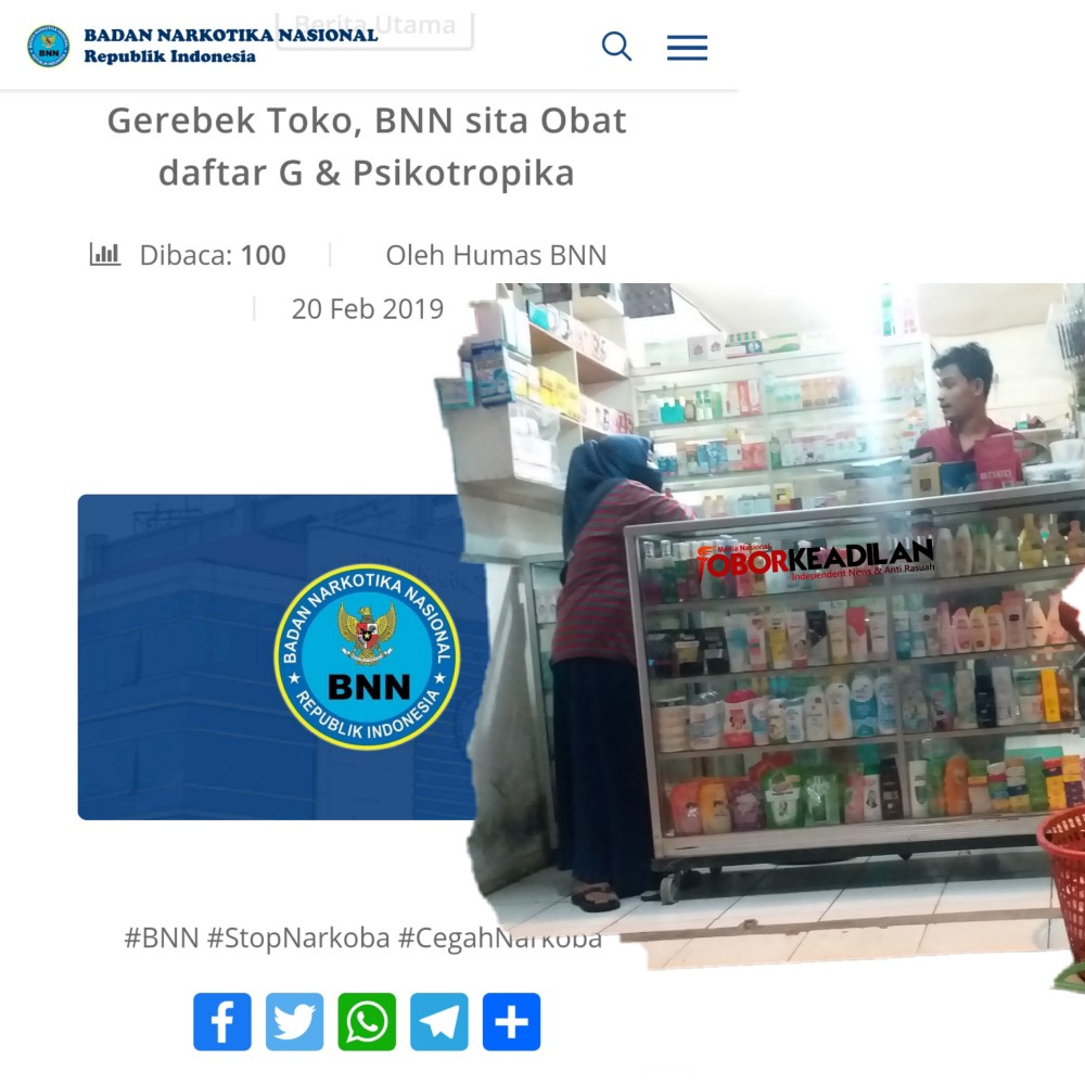 Cicadas Gunung Putri Bogor, Peredaran Gelap Obat Type G Psikotropika Mengkhawatirkan 