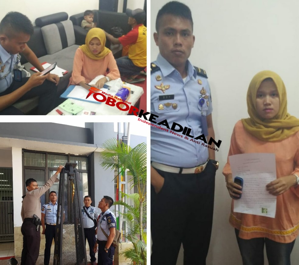 Seorang Wanita (LS) Terciduk Di Rutan Kelas IIB Depok Saat Hendak Selundupkan Handphone 