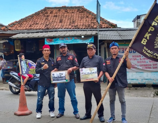 Ormas BPPKB PAC Pasar Kemis Galang Dana Korban Bencana Banjir Bandang Banten