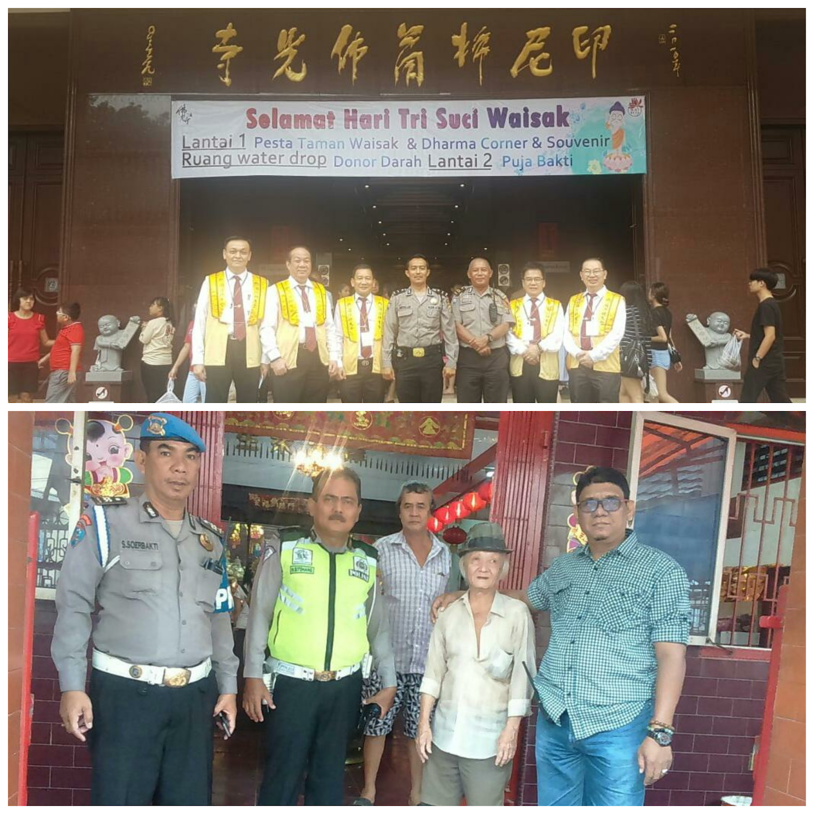 Polsek Medan Baru Siagakan Personel Amankan 25 Vihara Saat  Perayaan TRISUCI WAISAK 2562