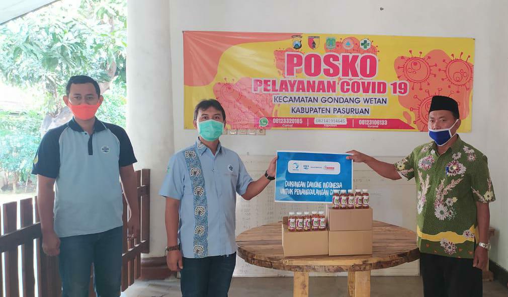 AQUA Keboncandi support Gugus Tugas Kecamatan dalam masa Pandemi Covid-19