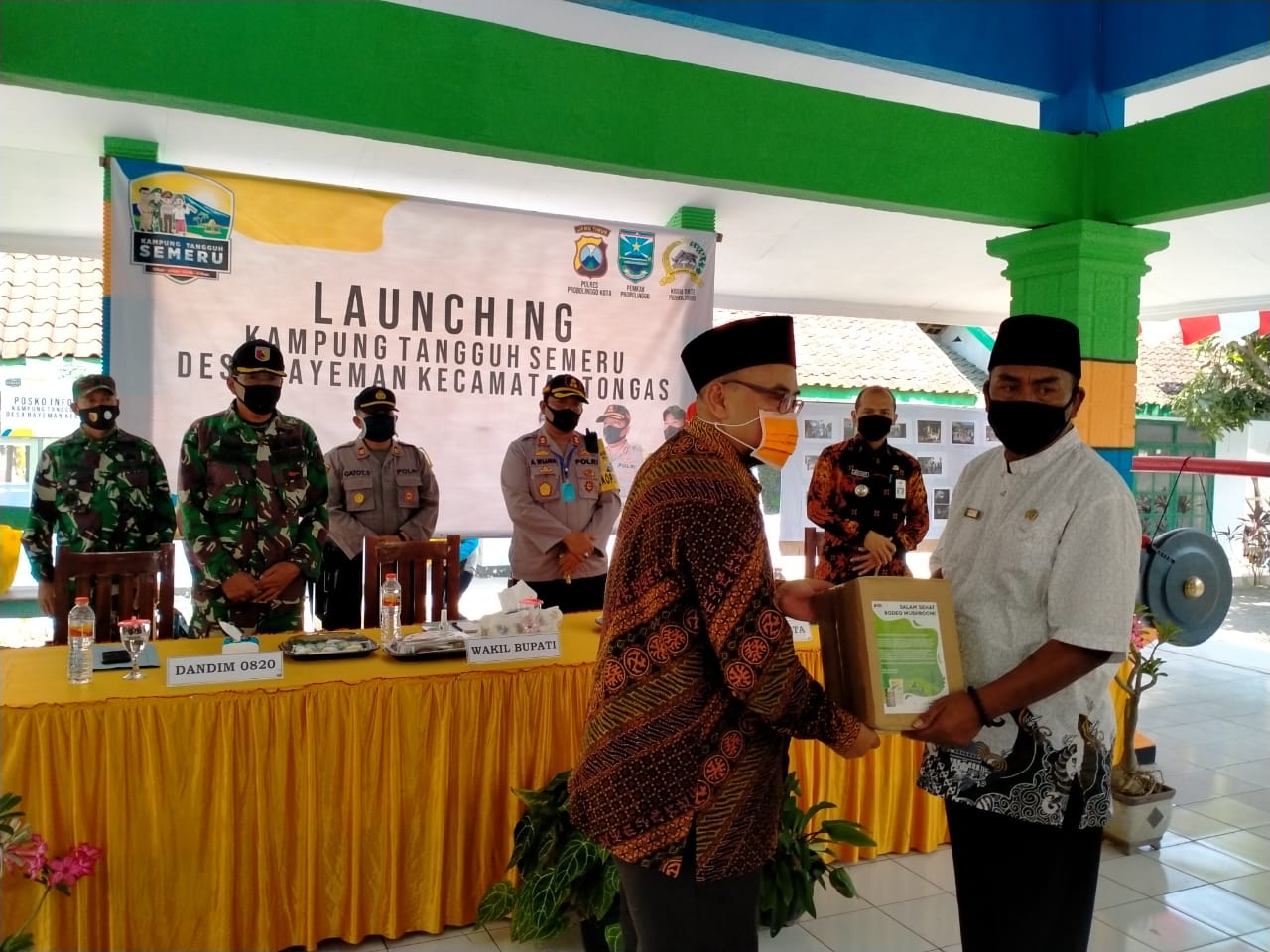 Resmikan Kampung Tangguh Desa Bayeman, Wabup Tekankan Kegotong-royongan 
