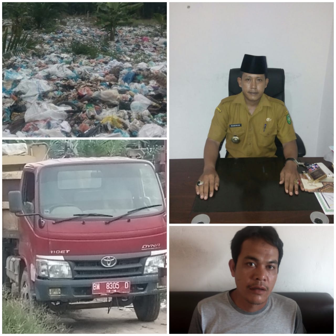Kades Petani Akan Surati Pemilik Lahan Serta Kepala UPTD Pasar Dan Kebersihan Kecamatan Mandau Terkait Adanya Tumpukan Sampah Di Lahan Sawit