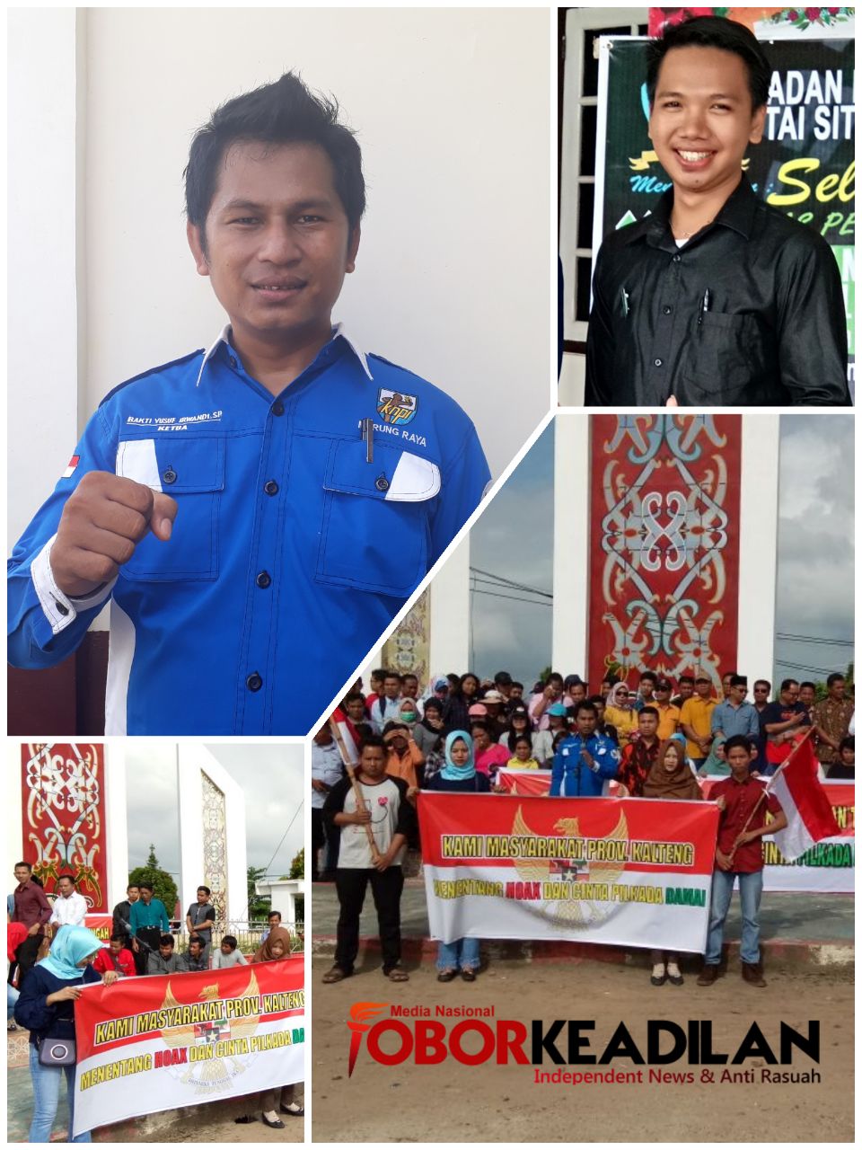 Pemuda GMKI dan HMI Mura Berharap Dengan Gerakan Deklarasi Parsititatif Pemuda Agar Ciptakan Pilkada Aman dan Damai di Kalteng