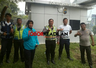 Guna Mendukung Tugas Lalulintas, Kapolrestabes Bangun Pos Lantas Polsek Helvetia.