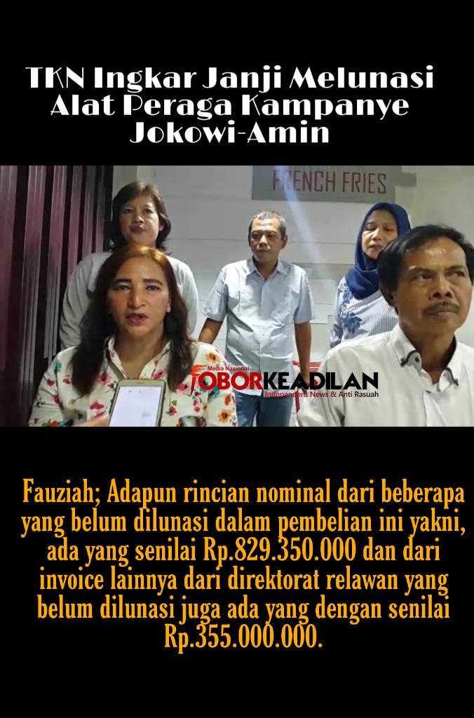 Ternyata Umbul-umbul Kampanye Jokowi Tidak Dilunasi, Ketum Relawan Angkat Bicara 